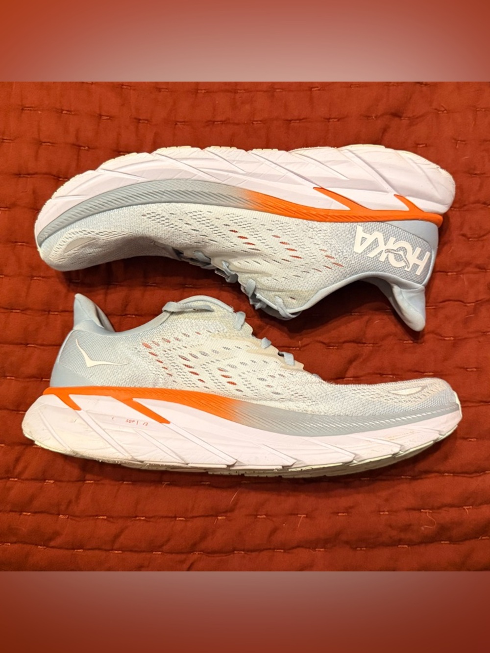 Hoka Women's Clifton 8 Blue Fog Size 12 - Picture 4 of 6